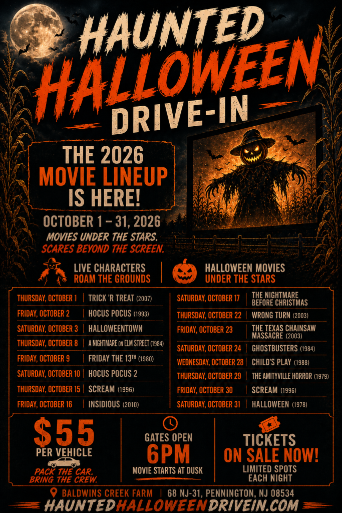 Haunted Halloween Drive In 2026 - Baldwins Creek Farm - Pennington, NJ